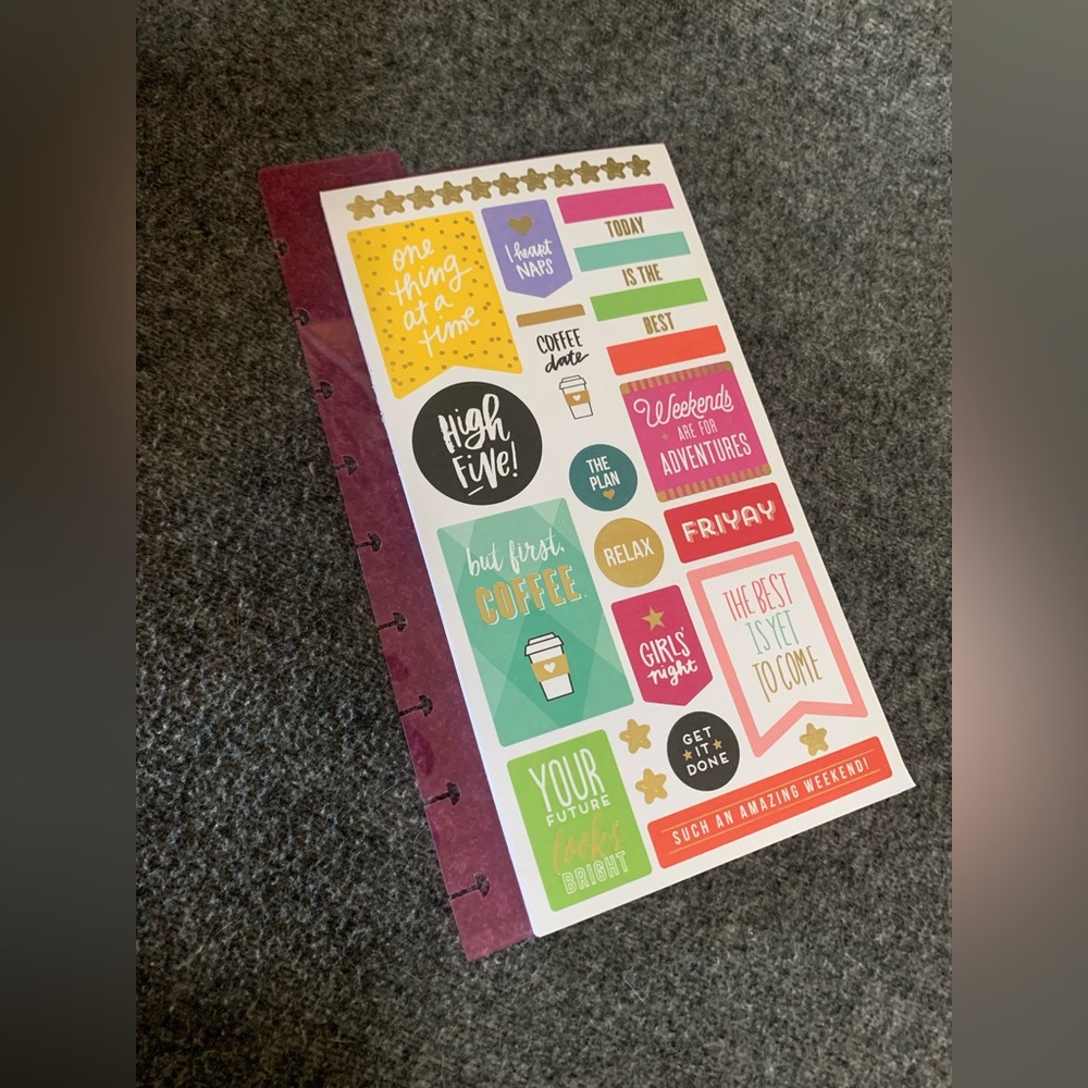 AS IS Insertable Happy Planner Sticker Book!